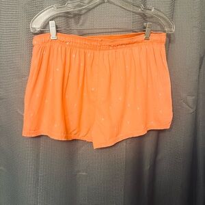 PINK Victoria's Secret Orange Pajama Shorts